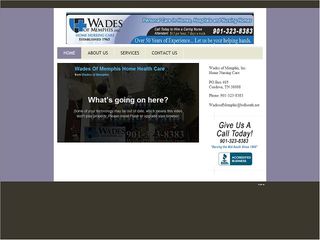Web site www.wadesofmemphis.com, Able Caregivers Wade's-Memphis